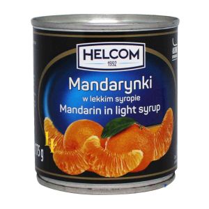 Товар Мандарини "HELCOM" в легкому сиропі, 312g (12 шт/ящ)