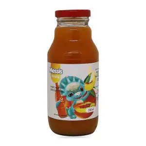 Товар Напій соковмісний скло MESSIS 330ml "Динозаврик" персик+ морква