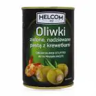 Оливки "HELCOM" зелені фаршировані пастою з креветками, 280g (12 шт/ящ) — мініатюра 1