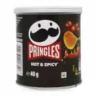 Чипси "PRINGLES" Hot & Spicy mini, 40g (12 шт/ящ) — мініатюра 1