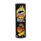 Чипси зі смаком сиру та чилі PRINGLES Hot Flamin' Cheese, 160g — мініатюра 1