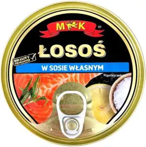 Товар Лосось "M&K" у власномі соці, 160г (12 шт/ящ)