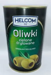 Товар Оливки "HELCOM" зелені без кісточки 4,15 кг (3 шт/ящ)