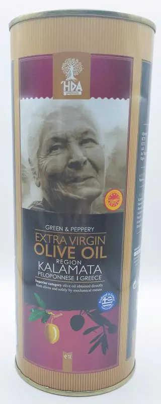 Оливкова олія "HPA" region Kalamata Peloponnese extra virgin olive oil Греція, 1л (10 шт/ящ) - фото 2
