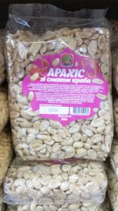 Товар Арахіс смажений зі смаком Краба, 500г (10 шт/ящ)