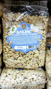 Товар Арахіс смажений зі смаком Сметани та Зелені, 500г (14 шт/ящ)