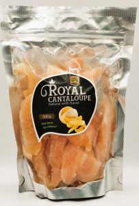 Товар Диня сушена Канталупа "Royal" з цукром, 500г (12 шт/ящ)
