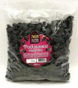 Товар Ізюм (родзинки) термо, 500г (20 шт/ящ)