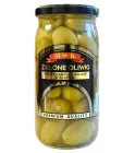 Оливки зелені "M&K" з мигдалем, 350г (6 шт/ящ) — мініатюра 1
