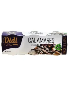 Товар Кальмар у чорнильному соусі Didi Calamares En Su Tinta шматочками 3шт по 78г, Іспанія