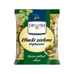 Товар Оливки "Helcom" зелені без кісточки 195 г (20 шт/ящ)