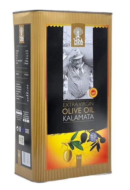 Оливкова олія "HPA" region Kalamata Peloponnese extra virgin olive oil Греція, 5л (4 шт/ящ) - фото 2
