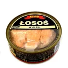 Лосось в олії "М&К" з прозорою кришкою, 160g (12шт/ящ) — мініатюра 1