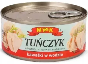 Товар Тунець шматочками "M&K" у власному соку, 170г (48 шт/ящ)