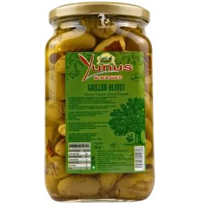 Товар Оливки гриль без кісточки "Yunus black gold" зі спеціями в олії 750 г, Туреччина (12 шт/ящ)