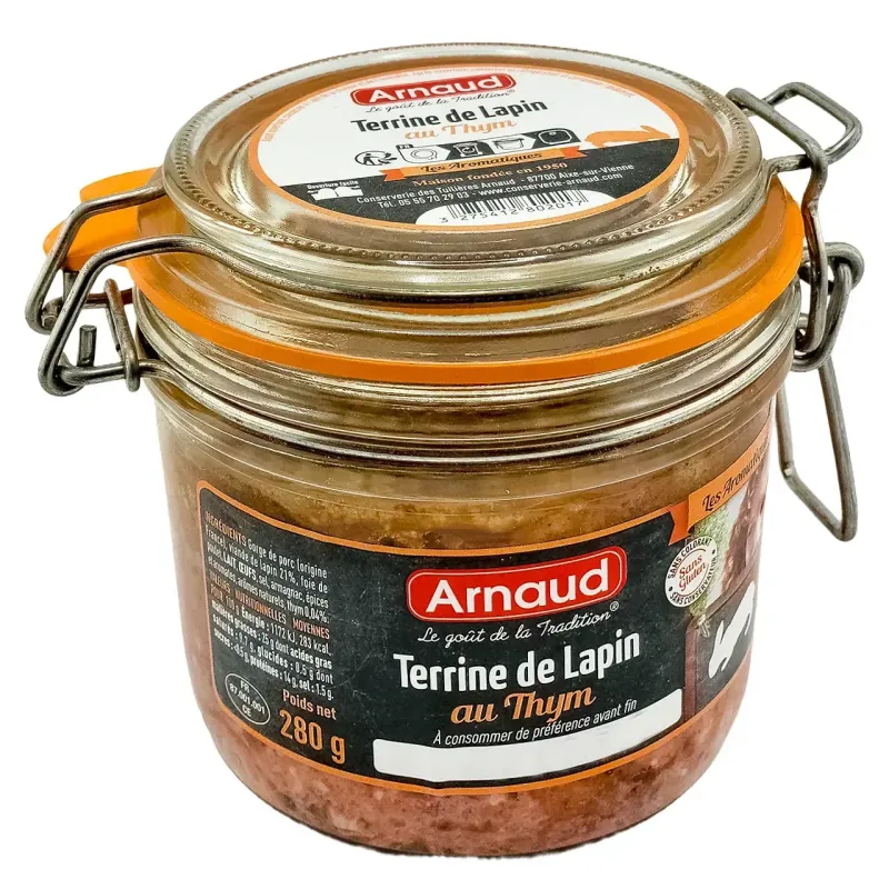 Паштет "Arnaud" з кроля з чебрецем 280г, Франція (6 шт/ящ) - фото 2