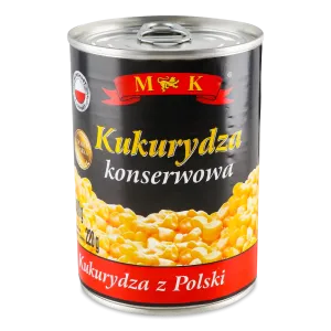 Товар Кукурудза "M&K" консервована, 400г (10 шт/ящ)