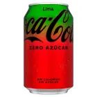 Напій газований лайм без цукру Кока-Кола Coca Cola lime zero sugar, 330мл — мініатюра 1