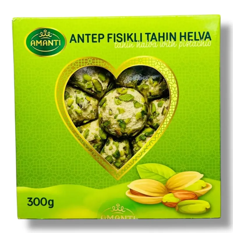 Халва "Amanti" тахінна з фісташкою, 300г (12 шт/ящ) - фото 2