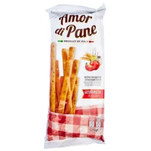 Товар Грісіні (хлібні палички) Amor di Pane зі смаком піци 125g (18 шт/ящ)