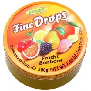 Товар Цукерки льодяники Woogie Fine Drops фруктові 200 г, Австрія