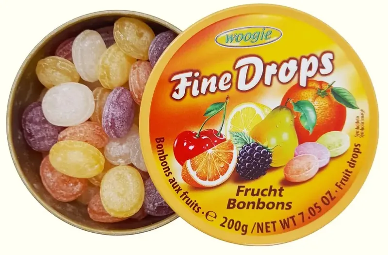 Цукерки льодяники Woogie Fine Drops фруктові 200 г, Австрія - фото 2