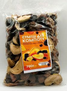 Товар Суміш сухофруктів до компоту (сушка), 700г (14 шт/ящ)