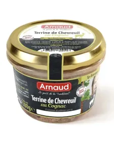 Товар Паштет з м'яса косулі Arnaud Terrine de Chevreuil au Cognac з коньяком 180г, Франція