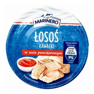 Товар Лосось шматочками в томатному соусі Marinero, 150 г