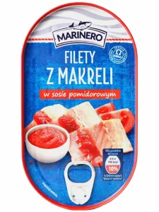 Товар Філе макрелі (скумбрії) в томаті "MARINERO", 170г (30 шт/ящ)