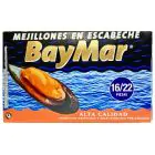 Мідії "BayMar" (16/22 шт) в маринаді 120мл, Іспанія (50 шт/ящ) — мініатюра 1