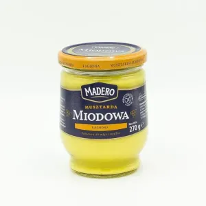 Товар Гірчиця "Madero" Miodowa медова, 270г (12 шт/ящ)