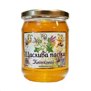 Товар Мед квітковий “Щаслива Пасіка”, 650г (15 шт/ящ)