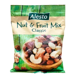 Товар Мікс горіхів та родзинок "Alesto" Nut & Fruit Mix Classic, 250г (40 шт/ящ)