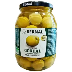 Товар Оливки гіганти без кісточки "Bernal" в маринаді з анчоусів 950г, Іспанія (6 шт/ящ)