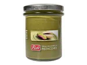 Товар Фісташкова крем-паста (Дубайська) "Pisti" Crema Spalmabile Al Pistacchio 45% високоякісна 200г, Італія (10 шт/ящ)