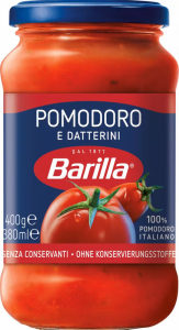 Товар Соус томатний "Barilla" Pomodoro на основі стиглих томатів та солодких помідорів даттеріні, 400г (6 шт/ящ)