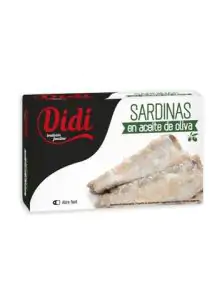 Товар Сардини "Didi" Sardinas en Aceite de Oliva в оливковій олії 125г, Іспанія (50 шт/ящ)